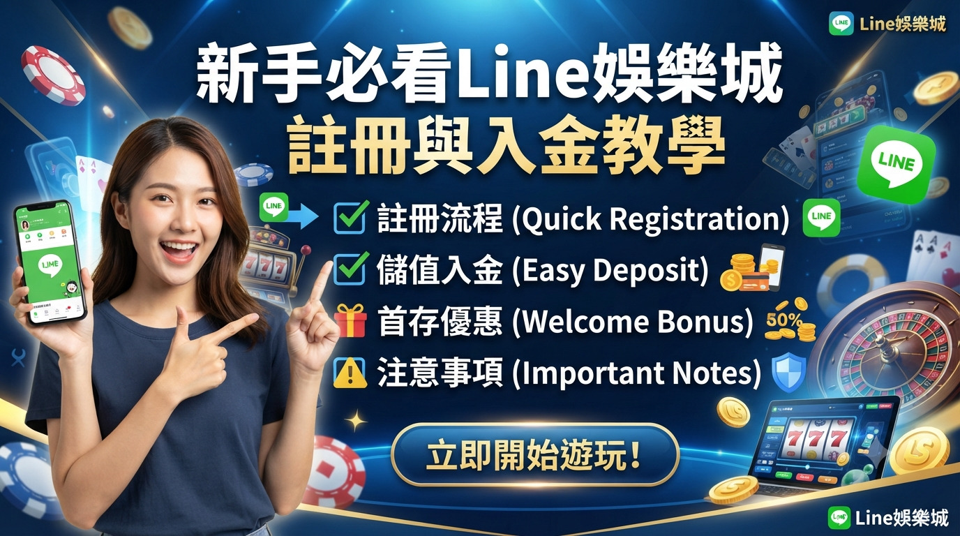 新手必看Line娛樂城註冊與入金教學：流程、優惠與注意事項